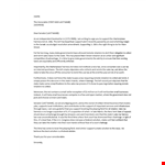 Sales & Support Letter of Support for State Retailers example document template