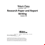 Effective Research: Proposal Template, Paper & Source Cards - Get Info! example document template