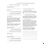 Medical Durable Power of Attorney - Appoint a Healthcare Agent with Signature and Declarant example document template