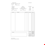 Order Supplies with Ease - Purchase Order Templates for Street Address example document template