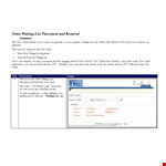 Waiting List Template and Guide - Streamline Your Waiting Program example document template