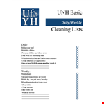 Get Your Free Daily Checklist in PDF Format Today - Keep Things Clean and Organized example document template 