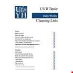 Get Your Free Daily Checklist in PDF Format Today - Keep Things Clean and Organized example document template