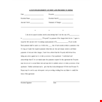 Iou Template in Word example document template