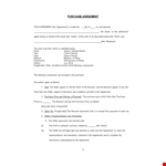 Buy or Sell Art with Confidence using our Purchase Agreement Template example document template
