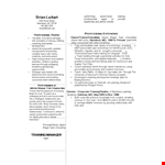 Sales Training Manager Resume example document template