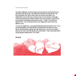 Love Letter Template . example document template 