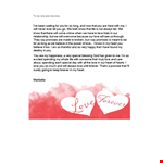 Love Letter Template . example document template