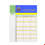 Leadership, Friendship, and More - Sign Up Sheet example document template