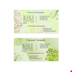 Create Memorable Postcards with Our Easy-to-Use Template | Get in Touch with Someone Today! example document template