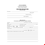 Employee Contract Complaint Assistance | Resolve Issues with Employee Contracts example document template