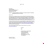 Property Receipt Acknowledgement - Enrichment Historic Letter example document template