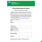 Figs Volunteers Form example document template