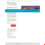 Film University: Summer Housing, Semester Admissions | One Sheet Template example document template