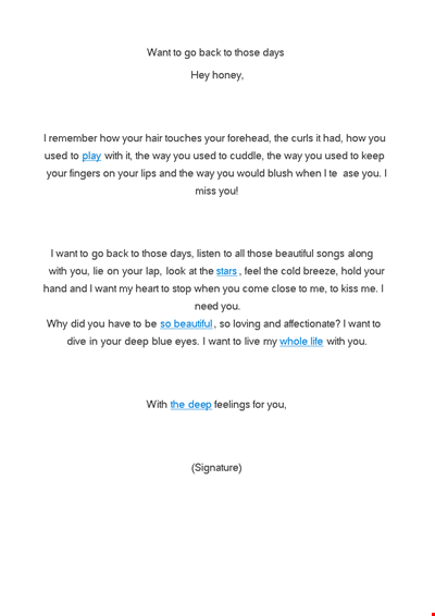 Short Love Letter For Girlfriend