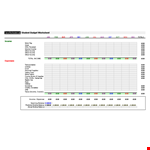 Simple Home Budget Template Excel example document template