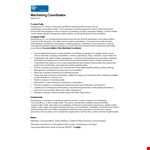 Professional Marketing Coordinator Resume: Communications & Media | SenterGroup example document template