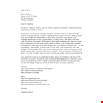 Simple Letter Of Intent For Job - Marketing | Green | Katherine | PDF Template example document template