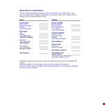 Business Sheet: Manage Your Business's Total Liabilities, Assets, and Owners example document template