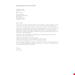 Salary Negotiation Letter After Job Offer example document template 