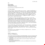 Offer Letter And Services Sample example document template