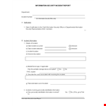 Information Security example document template