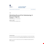 Marketing Research example document template