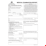 Medical Examination Report - Accurate Medical Assessments for Diagnosing Diseases example document template