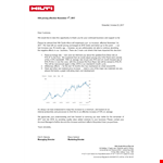 Effective Immediately: Hilti Price Increase Letter - Updated Pricing example document template