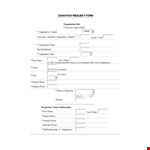 Please donate to our organization with our easy-to-use donation request form | Event example document template