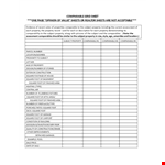 Home Sales Comparable Grid Sheet Template example document template