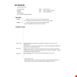 Technology-Focused Functional Resume | Stolarek and Wavelet example document template