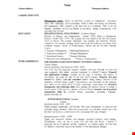Business and School Management Trainee Skills | Best Training example document template