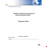 Mpc Drug Alcohol Policy example document template
