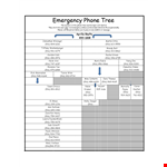 Emergency Phone Tree Template with Essential Numbers example document template