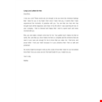 Create a Heartfelt Love Letter with Our Template - Find the Perfect Words example document template