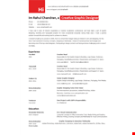 Creative Resume example document template