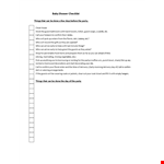 Baby Shower Budget Template: Essential Checklist for Guests, Arrivals, and Helpers example document template