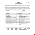 Property Inspection Report - Get Comprehensive Property Information and Exterior Inspection example document template