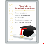 Custom Graduation Invitation Templates - Personalized for You | Smith, James, and Karen example document template