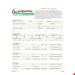 Printable Residential Lease Application | Simple Application for Phone or Apartment example document template
