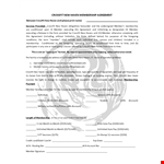Crossfit Gym Contract Template example document template