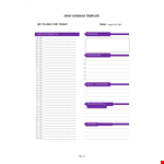 Daily Routine example document template