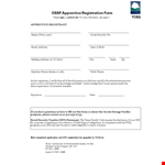 Ossf Apprentice Registration example document template