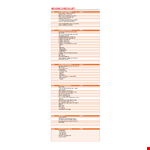 Ultimate Moving Checklist: Notes, Tips, and Tricks example document template