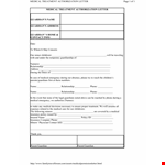 Medical Authorization Letter Template example document template