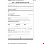 Medical Authorization Letter Template example document template 
