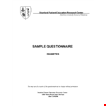 Sample Questionnaire Template - Gather Insights Efficiently | Save Time & Be Confident example document template