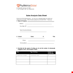 Data Sheet for Sales & Training - Get More Sales with Our Number One Selling Product example document template 