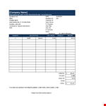 Customize Your Quotations | Company Name Quote Template example document template